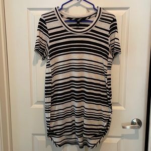 Mossimo Tunic - Black & White Stripe